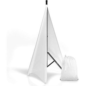Pyle PSCRIM2W Universeel Licht Statief Stand Scrim Rok Trim DJ Speaker - Wit