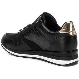 XTI - Dames sneakers met trekkoord, kleur: zwart, maat: 37, Zwart, 39 EU