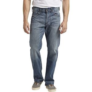 Silver Jeans Gordie Loose Straight Jeans voor heren, Medium Vintage, 32W x 32L