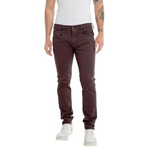 Replay Anbass Hyperflex Colour Xlite heren Jeans , 377 Old Wine, 38W / 36L
