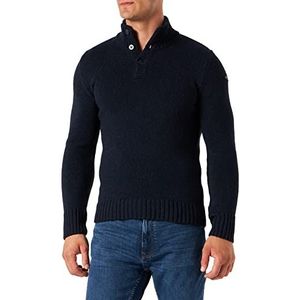 Schott NYC Herentrui, marineblauw, L