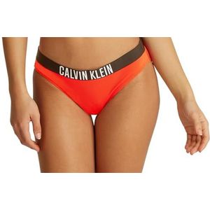 CALVIN KLEIN Dames BIKINI Zwembroek, Rood (Flaming Chili), 1XL, Rood (Flaming Chili), XL