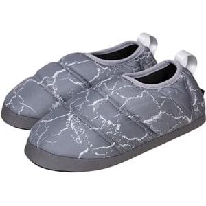 KingCamp Uniseks warme campingpantoffels, zachte winterpantoffels met antislip rubberen zool en draagtas, Volcapetra M, 27 * 13.5 * 9