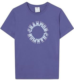 Champion - Authentic Athletic Apparel - T-shirt - Lichtblauw - Grijs - Wit