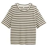 TOM TAILOR - 37852 - Sweatshirt - Olive White Stripe - Dames