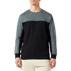 Trigema Heren 679502 sweatshirt, zwart, M, zwart, M