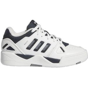 adidas Unisex Midcity Lage Schoenen Basketbal voor kinderen, Core White Aurora Inkt Grijs Drie, 38 2/3 EU