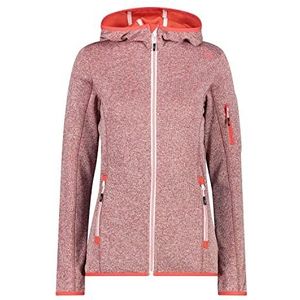 CMP Dames lichtgewicht fleece jas met gebreide capuchon WOMAN JACKET FIX HOOD