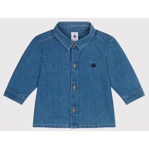 Petit Bateau - Jeanshemd - Blauw - Katoen