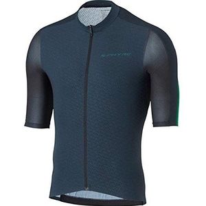 SHIMANO Heren S-PHYRE FLASH shirt met korte mouwen, zwart/groen, maat S