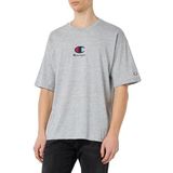 Champion Legacy Icons Plus - S/S Crewneck T-shirt, lichtgrijs, XL heren SS24, Lichtgrijs, XL