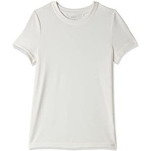NAME IT Nkfnilla Ss Top Noos T-shirt voor meisjes, wit (bright white), 116 cm