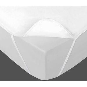 Douceur d'intérieur - Jessy - Wegwerponderleggers - Waterdicht - 160 x 200 cm - Wit - 2 stuks