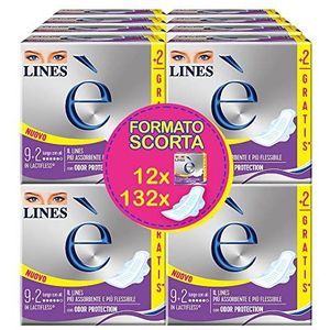 Lines Het is lang met absorberende vleugels van Lactiflex, 132 stuks