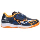 Joma Super Copa Jr 2503 Marino Orange Fluor Indoor, uniseks laarzen voor kinderen, marineblauw en neonoranje, 26 EU