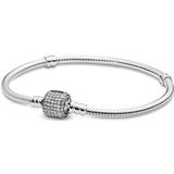 Pulsera Pandora 590723CZ-17 Mujer Plata Moments Cierre de Firma Circonitas