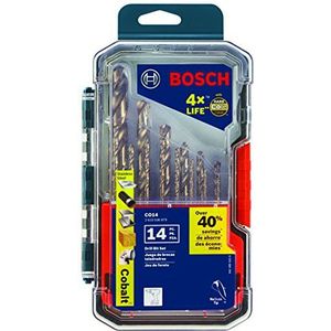 BOSCH CO14 14-delige kobalt metalen boor set