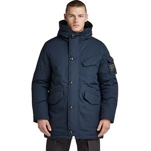 G-STAR Vodan gewatteerde parka met capuchon voor heren, Blauw (Salute D22713-D419-C742), L