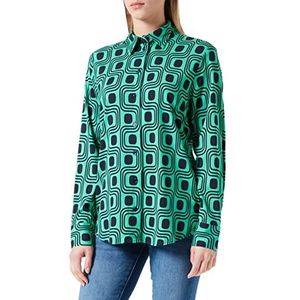 Seidensticker Dames regular fit lange mouwen blouse, groen, 38, groen, 38