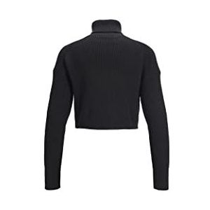 JACK&JONES JXLIV Twist Crop High Neck Knit SN gebreide trui, zwart, XL, Schwarz, XL