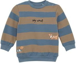 s.Oliver - Sweatshirt - Lichtblauw - Gestreept