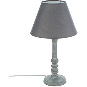 h36 grijze houten lamp