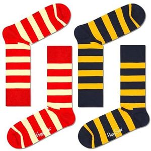 Happy Socks Stripe Sokkenset, kleurrijk, uniseks, voor volwassenen, Meerkleurig, 41-46 EU