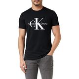 Calvin Klein Jeans Heren Core Monogram Slim Tee T-shirt, Ck Zwart, M
