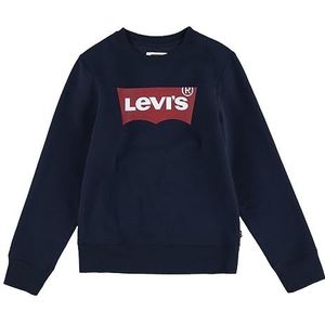 Levi'S Kids Batwing Crewneck Sweatshirt voor baby's en jongens, Jurk Blues, 24 Maanden