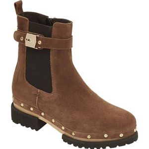 Scholl Naomi Studs damessandalen, 39 EU, Cognac., 39 EU