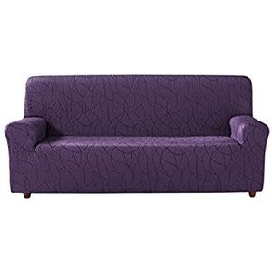 Zebra Textil Alexia Stretch bankovertrek voor 4-zits, (bankgrootte: 230-270cm) kleur violet