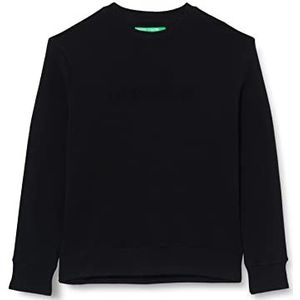 United Colors of Benetton Sweatshirt met capuchon voor heren, Zwart 100, XS