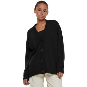 Urban Classics Dames gebreide jas dames grote oversized cardigan zwart 4XL, zwart, 4XL
