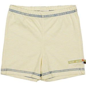 loud + proud Meisjes Gestreepte Organic Cotton Shorts, geel (Lemon Lea), 62/68 cm