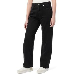 HUGO - Elyah - Straight Fit Jeans - Zwart - Hoge Taille - Lange Lengte 36