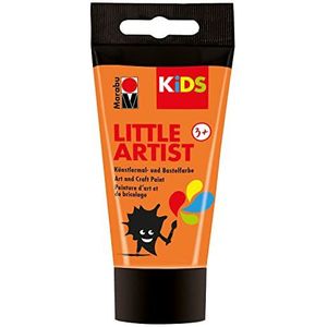 Marabu 03050002013 - KiDS Little Artist, schilder- en knutselverf, oranje, 75 ml, veganistisch, droogt snel, voor kinderen vanaf 3 jaar