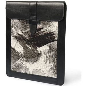 Londo Echt lederen hoes voor toetsenbord tablet (zwart)