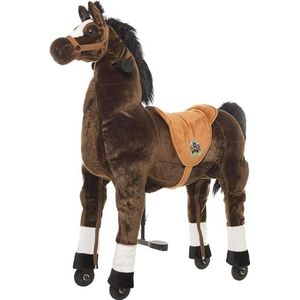 animal riding Paard Amadeus X-Large, rijdier vanaf 8 jaar, zadelhoogte 80 cm, paard bruin - ARP002L