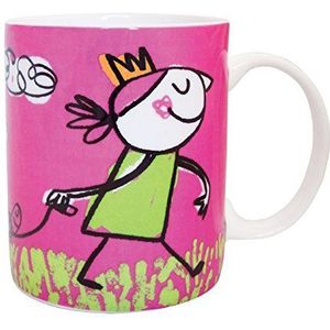 Laroom 13634 – mok Keep Calm en CARRY ON Fuchsia, fuchsia