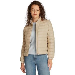Tommy Hilfiger Lichtgewicht gewatteerde jas voor dames, Khaki (Sandelhout), XS