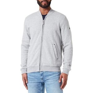 TILDEN Heren sweatjack 37731124, lichtgrijs melange, M, lichtgrijs, gemêleerd, M