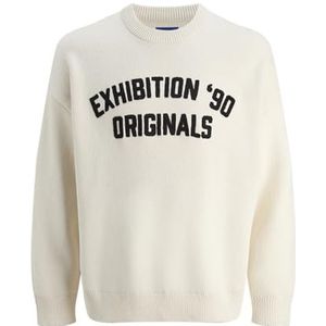 JACK & JONES Jormeadows Knit Crew Neck, sea salt, XL