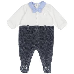 Chicco - Romper - Wit en Blauw - 12 Maanden