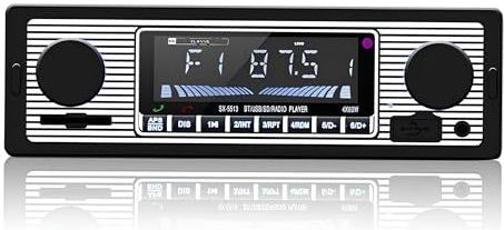 HERCHR - Autoradio - Bluetooth - FM-Radio - USB/MP3/AUX - 4 x 60 W
