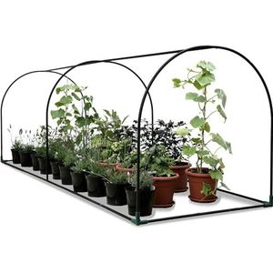 Haxnicks Kwekerframe | Eenvoudig te monteren stalen plantenkas frame | Voeg gewoon insectengaas of polyhoes toe | maak een klein broeikas polytunnel koud frame | 3 m x 1 m x 1 m | FTUN010101