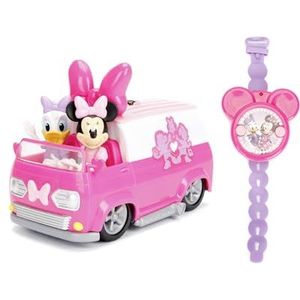 Jada Toys 253074004 Mickie Mouse IRC Minnie Happy Helper's Van, meerkleurig