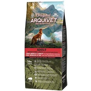 Arquivet Origineel volwassen voer voor volwassen honden, 12 kg, Iberisch varkensvlees en rijst, niet te gebruiken, 1 stuk (1 stuk)