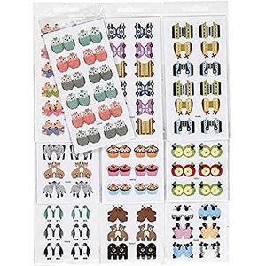 Creativ Company 28933 stickers, diverse kleuren (papier, diverse kleuren, 75 mm, 150 mm, 10 vellen