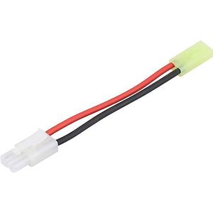 YUNIQUE GREEN-CLEAN-POWER - Tamiya Adapter Converter Kabel 16AWG | 13 cm, Licht en Handzaam | Compatibel met RC Batterijen en Opladers, Rood, PVC