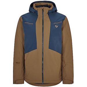 Ziener TAFAR Skijack voor heren, snowboardjack, ademend, waterdicht, walnoot dob, 50